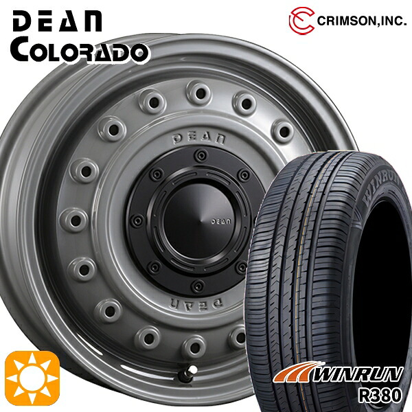 エブリィワゴン 165/60R14 75H ウィンラン R380 クリムソン ディーンコロラド SG 14インチ 4.5J 4H100 +43 サマータイヤホイールセット|タイヤホイール激安王国