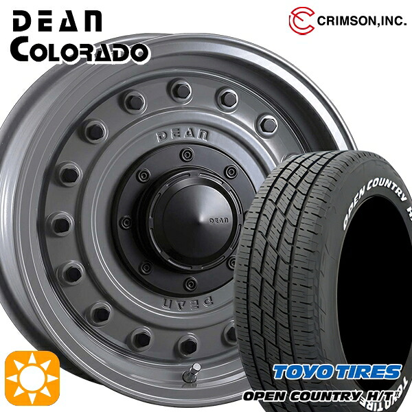 215/70R16 100H トーヨー オープンカントリー H/T2 WL クリムソン ディーン コロラド スティールグレー 16インチ 5.5J 5H139.7 サマータイヤホイールセット