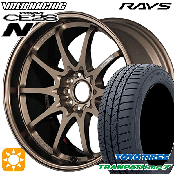 4/10ﾎﾟｲﾝﾄ10倍★215/60R16 95H トーヨー トランパス mp7 RAYS ボルクレーシング CE28N 10スポーク BR 16インチ 7.0J 5H114.3 サマータイヤホイールセット