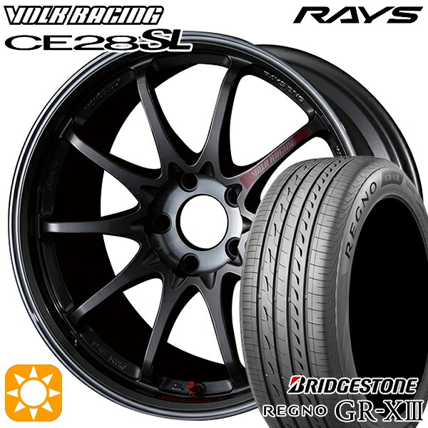C-HR レガシィB4 225/50R18 95W ブリヂストン レグノ GRX3 RAYS ボルクレーシング CE28 SL PG 18インチ 8.0J 5H114.3 サマータイヤホイールセット|タイヤホイール激安王国