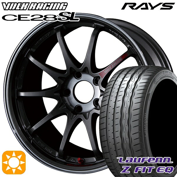 マークX スカイライン 225/45R18 95Y XL ラウフェン Z FIT EQ LK03 RAYS ボルクレーシング CE28 SL PG 18インチ 8.0J 5H114.3 サマータイヤホイールセット