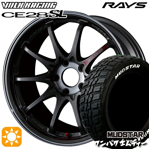 225/60R18 100T WL マッドスター ワンパク M/T ホワイトレター RAYS ボルクレーシング CE28 SL PG 18インチ 8.0J 5H114.3 サマータイヤホイールセット