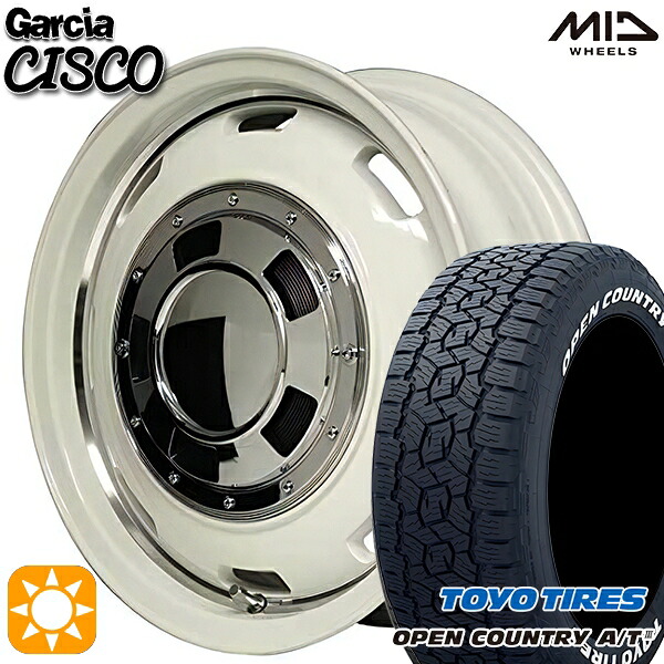 ジムニー 175/80R16 91S トーヨー オープンカントリーA/T3 ホワイトレター MID ガルシアシスコ WHV 16インチ 5.5J 5H139.7 サマータイヤホイールセット｜タイヤホイール激安王国