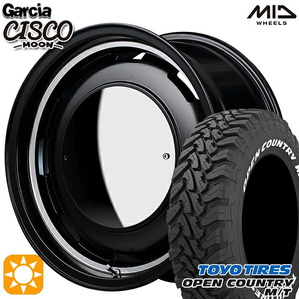 [5本セット]ジムニーシエラ LT225/75R16 103/100Q トーヨー オープンカントリー M/T MID ガルシアシスコムーン SBV 16インチ 6.0J 5H139.7 サマータイヤホイールセット 113,850円