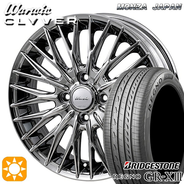 165/60R15 77H ブリヂストン レグノ GRX3 MONZA ワーウィック クライヴァー SPT 15インチ 4.5J 4H100 サマータイヤホイールセット