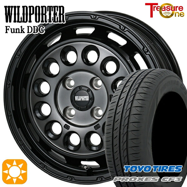 155/65R14 75H トーヨー プロクセス CF3 トレジャーワン ワイルドポーターファンク DDC BP/BC 14インチ 4.5J 4H100 サマータイヤホイールセット 45,240円