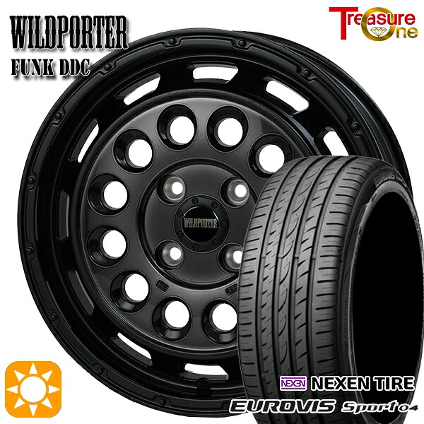 165/60R14 75H ロードストーン ユーロビズ Sport 04 トレジャーワン ワイルドポーターファンク DDC BP/BC 14インチ 4.5J 4H100 サマータイヤホイールセット｜タイヤホイール激安王国