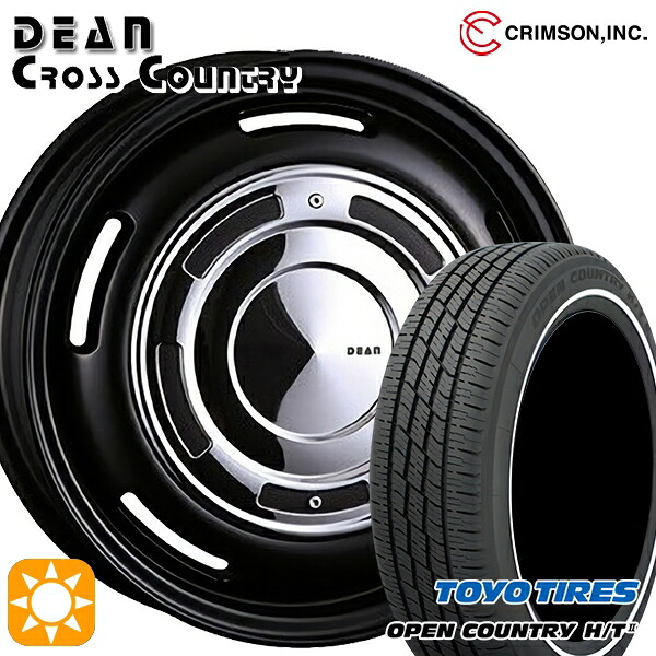 155/65R14 75H トーヨー オープンカントリー H/T2 WR クリムソン ディーン クロスカントリー マットブラック 14インチ 4.5J 4H100 サマータイヤホイールセット