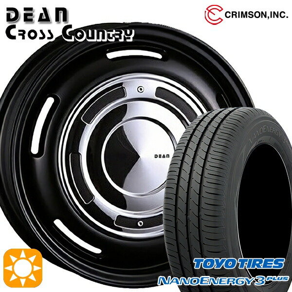 205/60R16 92H トーヨー ナノエナジー3プラス クリムソン ディーン クロスカントリー マットブラック 16インチ 6.0J 4H100 サマータイヤホイールセット|タイヤホイール激安王国