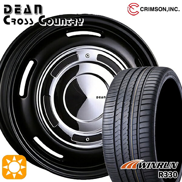 195/45R16 84V XL ウィンラン R330 クリムソン ディーン クロスカントリー マットブラック 16インチ 6.0J 4H100 サマータイヤホイールセット|タイヤホイール激安王国