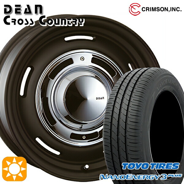 215/45R17 87W トーヨー ナノエナジー3プラス クリムソン ディーン クロスカントリー マットブラック 17インチ 7.0J 5H114.3 サマータイヤホイールセット|タイヤホイール激安王国