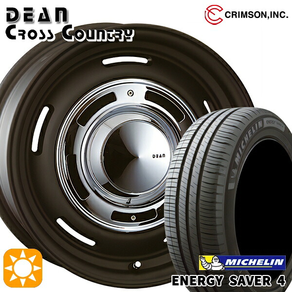 リーフ ノア 205/55R16 94V XL ミシュラン エナジーセイバー4 クリムソン ディーン クロスカントリー マットブラック 16インチ 6.5J 5H114.3 サマータイヤホイールセット