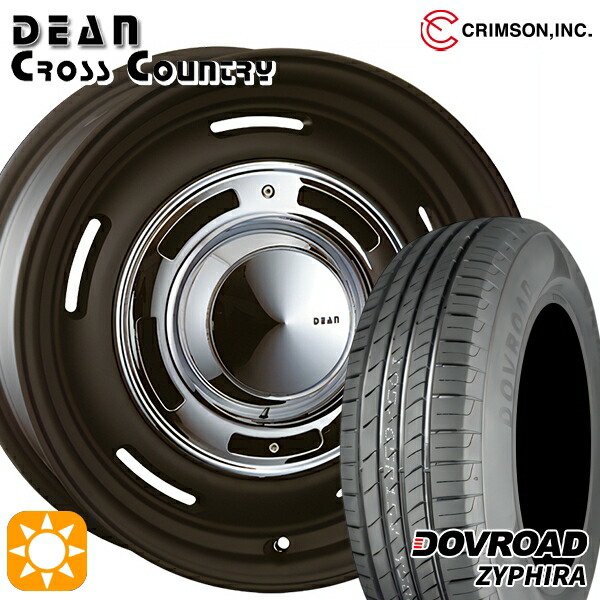 リーフ アクセラ 205/55R16 91V DOVROAD ザイファイラ クリムソン ディーン クロスカントリー マットブラック 16インチ 6.5J 5H114.3 サマータイヤホイールセット｜タイヤホイール激安王国