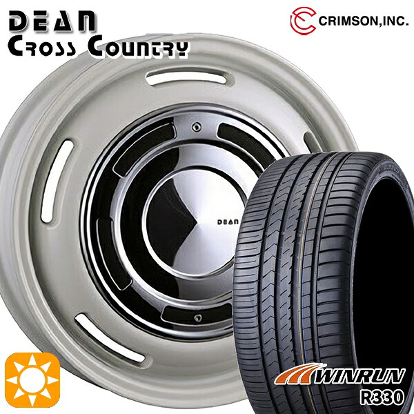 アクア クロスビー 185/55R16 83V ウィンラン R330 クリムソン ディーン クロスカントリー ホワイト 16インチ 6.0J 4H100 サマータイヤホイールセット