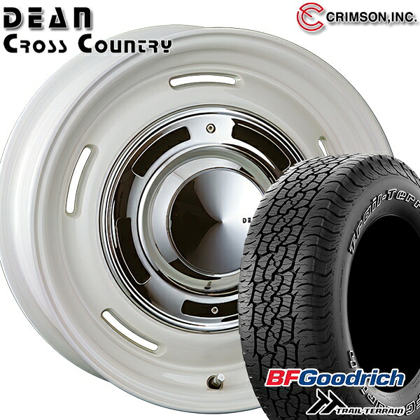 JEEPラングラー 265/65R17 112T ORWL BFグッドリッチ トレールテレーン クリムソン ディーン クロスカントリー ホワイト 17インチ 7.0J 5H127 サマータイヤホイールセット