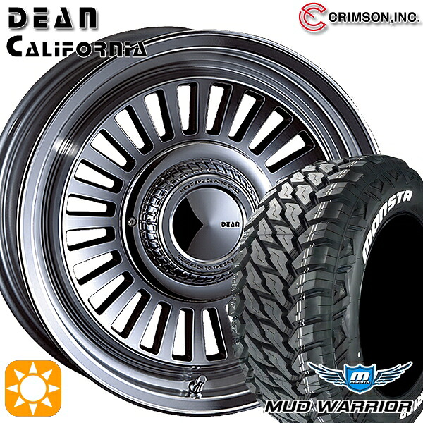 ジムニーシエラ ノマド 215/70R16 107/105Q モンスタ マッドウォーリアー クリムソン ディーン カリフォルニア BG 16インチ 6.0J 5H139.7 -5 サマータイヤホイールセット｜タイヤホイール激安王国