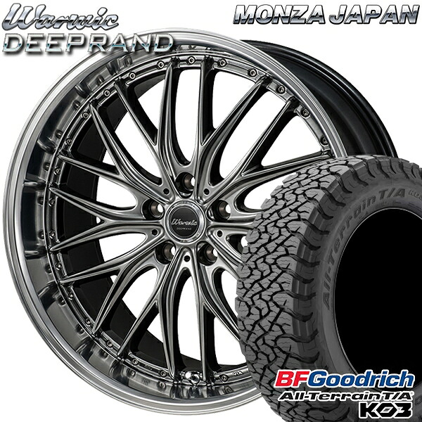 225/65R17 107/103S RBL BFグッドリッチ オールテレーン T/A KO3 モンツァ ワーウィック ディープランド 17インチ 7.0J 5H114.3 サマータイヤホイールセット|タイヤホイール激安王国