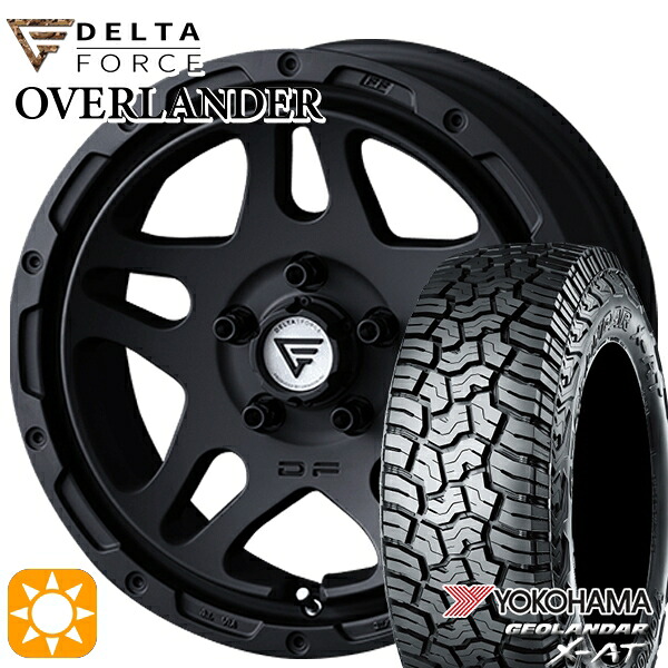 215/70R16 100/97Q ヨコハマ ジオランダー X-AT G016 デルタフォース オーバーランダー MB 16インチ 7.0J 5H114.3 サマータイヤホイールセット