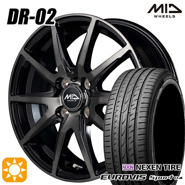 165/60R14 75H ロードストーン ユーロビズ Sport 04 MID DR02 BPC 14インチ 4.5J 4H100 サマータイヤホイールセット｜タイヤホイール激安王国