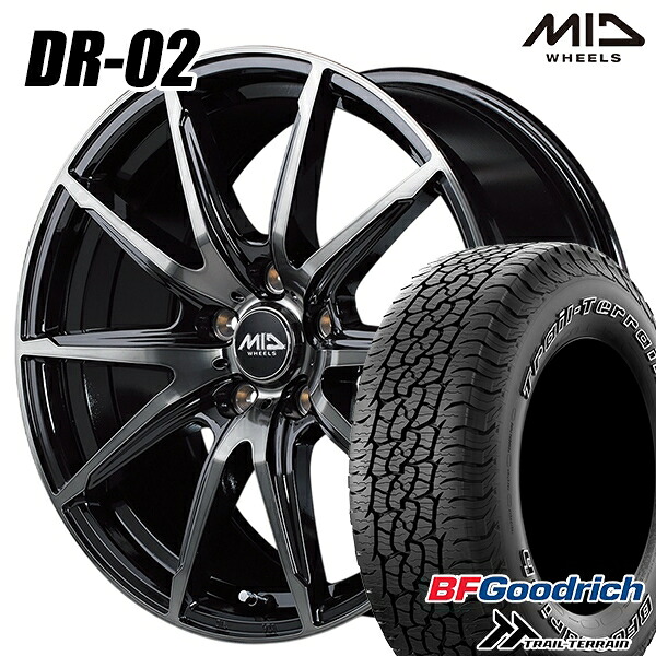 245/65R17 111T ORWL BFグッドリッチ トレールテレーン MID DR02 BPC 17インチ 7.0J 5H114.3 サマータイヤホイールセット
