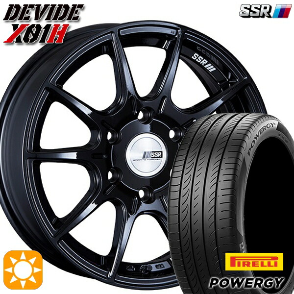 215/60R17 96V ピレリ パワジー SSR ディバイド X01H グロスブラック 17インチ 6.5J 6H139.7 サマータイヤホイールセット