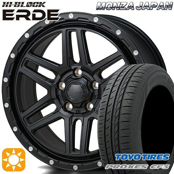 フォレスターSK9/SKE エクストレイル 225/55R17 101V XL トーヨー プロクセス CF3 モンツァ ハイブロック エルデ サテンブラック/ミーリング 17インチ 7.5J 5H114.3 サマータイヤホイールセット｜タイヤホイール激安王国