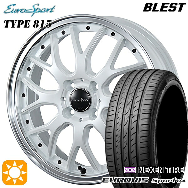 165/60R14 75H ロードストーン ユーロビズ Sport 04 BLEST ユーロスポーツ タイプ815 パールホワイト 14インチ 4.5J 4H100 サマータイヤホイールセット 45,000円