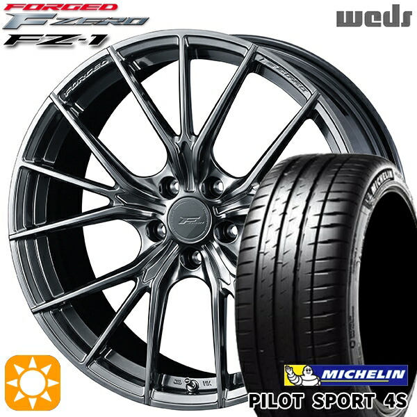 215/35R18 84Y XL ミシュラン パイロットスポーツ 4S Weds ウェッズ 鍛造 F ZERO FZ-1 ダイヤモンドブラック 18インチ 7.5J 5H114.3 サマータイヤホイールセット