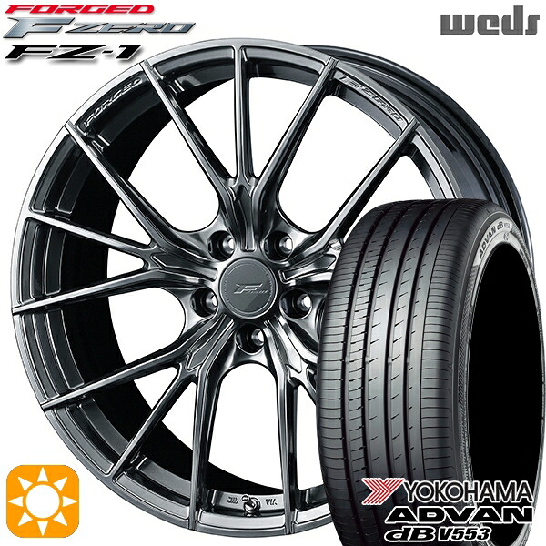 C-HR レガシィB4 225/50R18 99W XL ヨコハマ アドバンデシベル V553 Weds ウェッズ 鍛造 F ZERO FZ-1 ダイヤモンドブラック 18インチ 8.0J 5H114.3 サマータイヤホイールセット