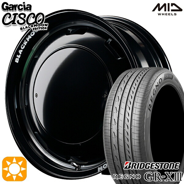 155/65R14 75H ブリヂストン レグノ GRX3 MID ガルシアシスコブラックムーン SBV 14インチ 4.5J 4H100 サマータイヤホイールセット