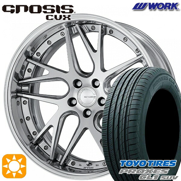 225/45R19 96W トーヨー プロクセス CL1 SUV WORK グノーシス CVX コンポジットバフブラッシュド 19インチ 8.0J 5H114.3 サマータイヤホイールセット