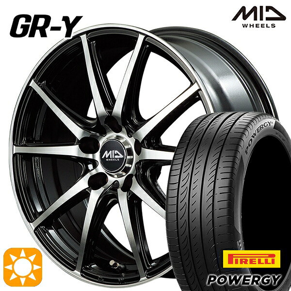 170シエンタ 185/60R15 84H ピレリ パワジー MID GR-ガンマ BP 15インチ 6.0J 5H100 サマータイヤホイールセット