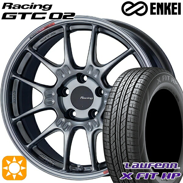 225/55R18 98V ラウフェン X FIT HP LA41 ENKEI エンケイ レーシング GTC02 ハイパーシルバー 18インチ 7.5J 5H114.3 サマータイヤホイールセット