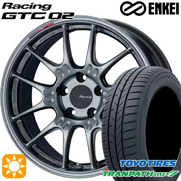 205/50R17 93V トーヨー トランパス mp7 ENKEI エンケイ レーシング GTC02 ハイパーシルバー 17インチ 7.5J 5H100 サマータイヤホイールセット｜タイヤホイール激安王国