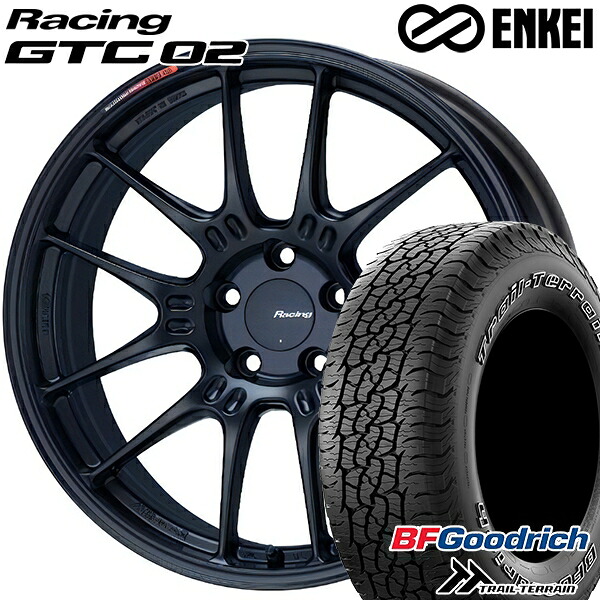 245/65R17 111T ORWL BFグッドリッチ トレールテレーン ENKEI エンケイ レーシング GTC02 マットブラック 17インチ 7.5J 5H114.3 サマータイヤホイールセット