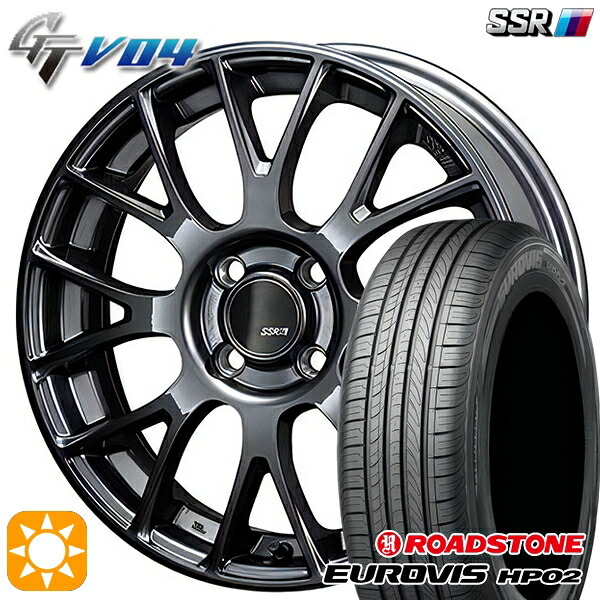 165/65R15 ネクセン ロードストーン ユーロビズ HP02 SSR GTV04 メタリックグレー 15インチ 5.0J 4H100 サマータイヤホイールセット｜タイヤホイール激安王国