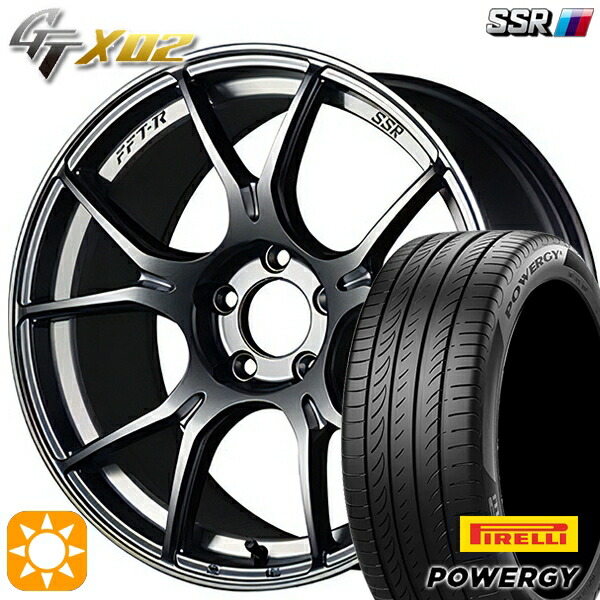 195/55R16 87V ピレリ パワジー SSR GTX02 ダークシルバー 16インチ 6.5J 4H100 サマータイヤホイールセット 89,705円
