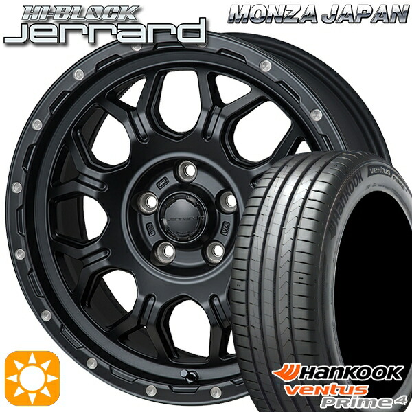 225/60R17 99V ハンコック ベンタスプライム4 K135A モンツァ ハイブロック ジェラード 17インチ 7.5J 5H114.3 サマータイヤホイールセット