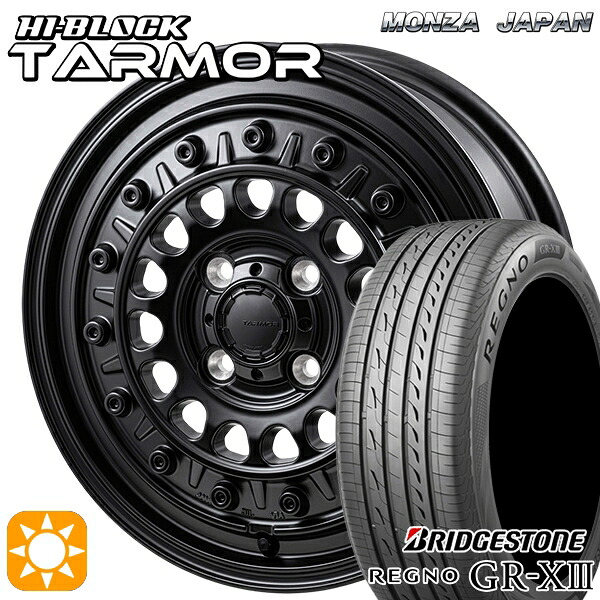 フィット デミオ 175/65R14 82H ブリヂストン レグノ GRX3 モンツァ ハイブロック ターマー 14インチ 5.0J 4H100 +38 サマータイヤホイールセット|タイヤホイール激安王国