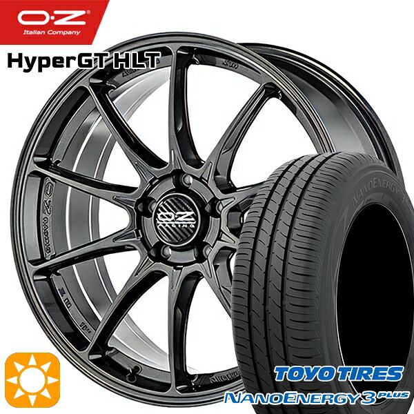 ベンツ Aクラス/CLA 225/45R18 91W トーヨー ナノエナジー3プラス OZ ハイパーGT HLT スターグラファイト 18インチ 7.5J 5H112 サマータイヤホイールセット|タイヤホイール激安王国