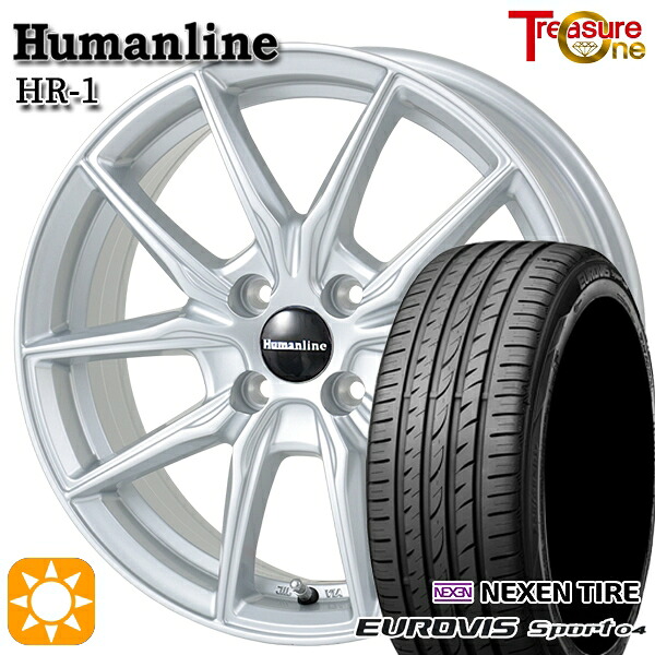 エブリィワゴン 165/60R14 75H ロードストーン ユーロビズ Sport 04 トレジャーワン ヒューマンライン HR1 SI14インチ 4.5J 4H100 サマータイヤホイールセット|タイヤホイール激安王国