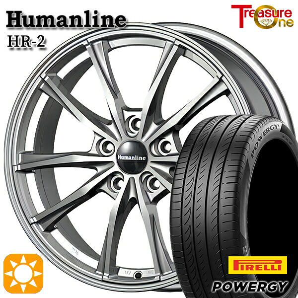 225/45R18 95W XL ピレリ パワジー トレジャーワン ヒューマンライン HR2 DG 18インチ 7.0J 5H114.3 サマータイヤホイールセット