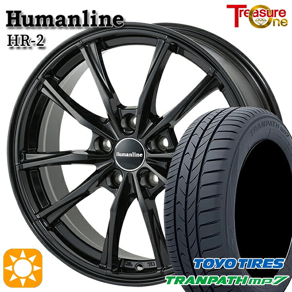20/30系アルファードヴェルファイア 235/50R18 101V トーヨー トランパス mp7 トレジャーワン ヒューマンライン HR2 BK 18インチ 7.0J 5H114.3 サマータイヤホイールセット|タイヤホイール激安王国