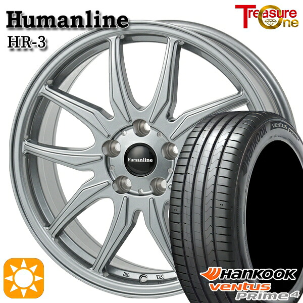 エスティマ ヤリスクロス 215/60R16 99V XL ハンコック ベンタスプライム4 K135 トレジャーワン ヒューマンライン HR3 DS 16インチ 6.5J 5H114.3 サマータイヤホイールセット