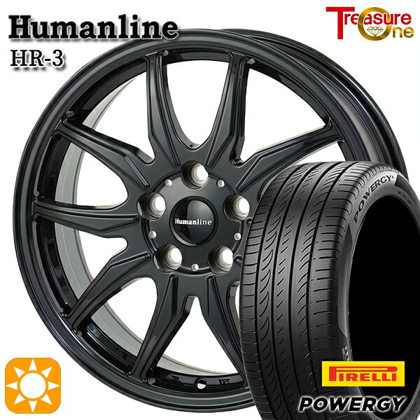 カムリ ヴェゼル 215/55R17 98W XL ピレリ パワジー トレジャーワン ヒューマンライン HR3 BK 17インチ 7.0J 5H114.3 サマータイヤホイールセット|タイヤホイール激安王国