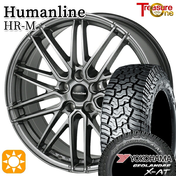 235/70R16 104/101Q ヨコハマ ジオランダー X-AT G016 アウトラインホワイトレター トレジャーワン ヒューマンライン HRM GM 16インチ 6.5J 5H114.3 サマータイヤホイールセット|タイヤホイール激安王国
