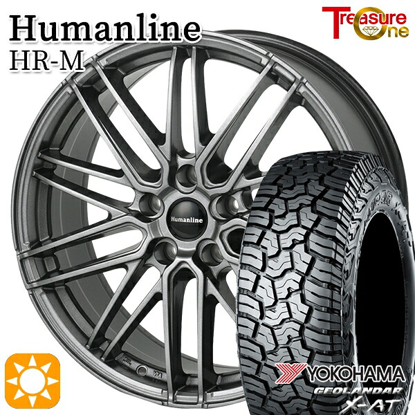 215/70R16 100/97Q ヨコハマ ジオランダー X-AT G016 トレジャーワン ヒューマンライン HRM GM 16インチ 6.5J 5H114.3 サマータイヤホイールセット