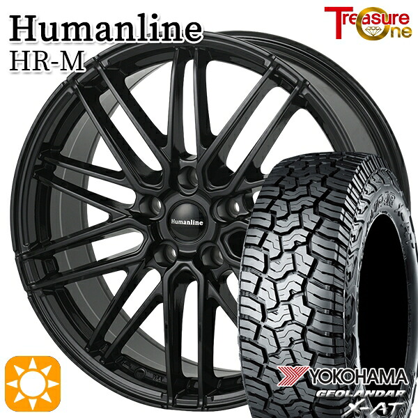 215/70R16 100/97Q ヨコハマ ジオランダー X-AT G016 トレジャーワン ヒューマンライン HRM BK 16インチ 6.5J 5H114.3 サマータイヤホイールセット｜タイヤホイール激安王国