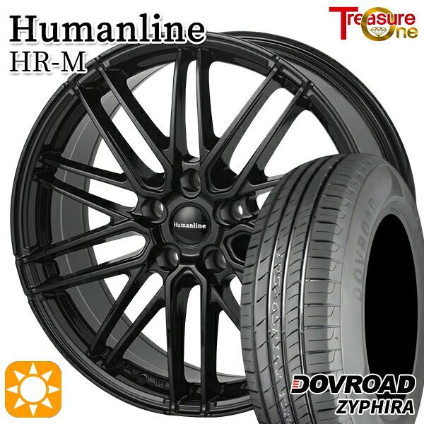 170シエンタ 185/60R15 84H DOVROAD ザイファイラ トレジャーワン ヒューマンライン HRM BK 15インチ 6.0J 5H100 サマータイヤホイールセット|タイヤホイール激安王国