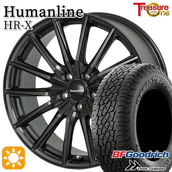 40アルファード 225/65R17 102T ORWL BFグッドリッチ トレールテレーン トレジャーワン ヒューマンライン HRX TB 17インチ 7.0J 5H120+40 サマータイヤホイールセット